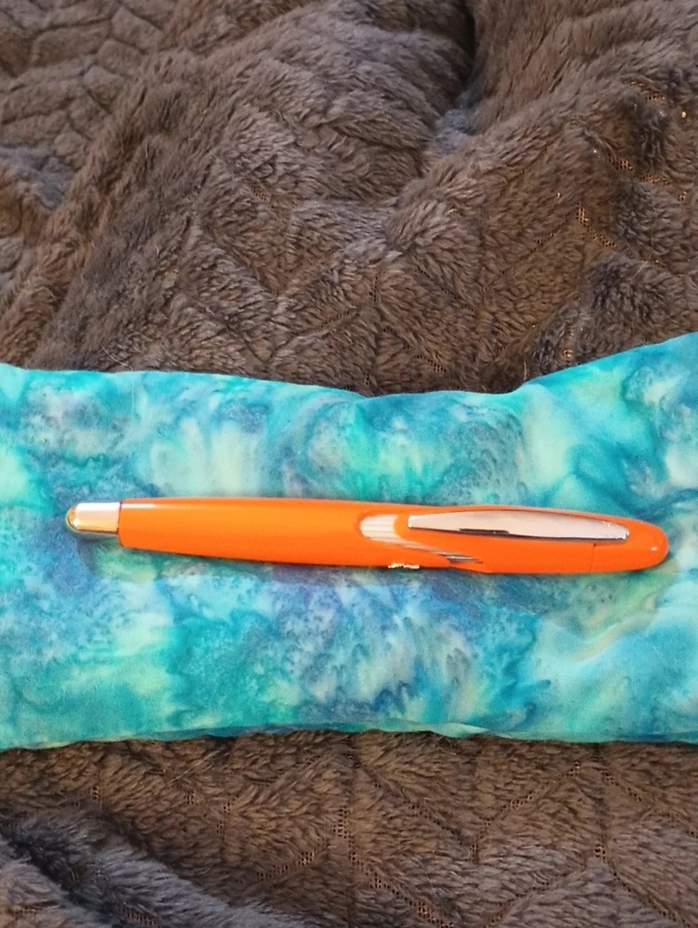Stipula Speed Orange Fountain Pen with Chrome Accents, Medium Nib Size